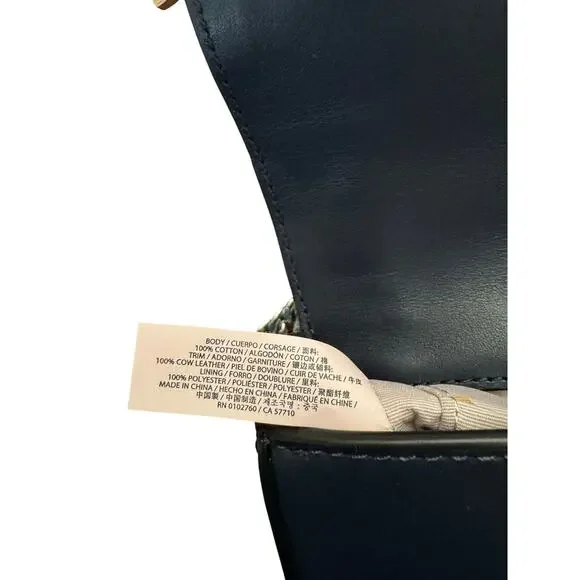 Kate Spade Denim Amelia Jeweled Shoulder Bag w/ Crystal Spade - Picture 10 of 16